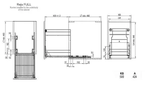 Pull out kitchen basket storage Variant Multi - soft close - 500mm, silver, sliding system REJS