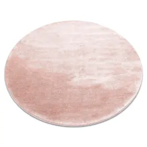 Carpet VISCO circle pink 8 plush, IMITATION OF RABBIT FUR circle 160 cm