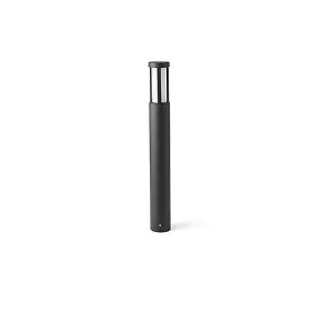 Luminosa Logar LED Outdoor Short Bollard Light Dark Grey IP54