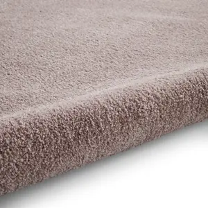 Rose Plain Shaggy Rug, 17mm Thick Stain-Resistant Rug, Modern Rug for Bedroom, LivingRoom, & DiningRoom-60cm X 115cm