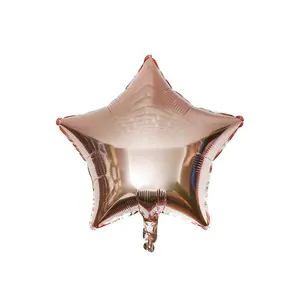 Realmax Star Foil Balloon (Pack of 10) Rose Gold (One Size)