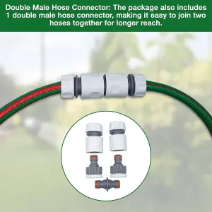 Ultimate Hose Fitting Set- 2in1 Tap Connector  and Threaded Faucet Adapter 3/4" or 1/2" BSP with Premium Hose End Connectors