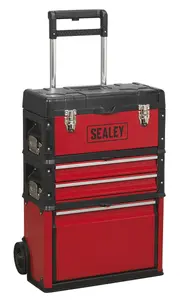 Sealey Mobile Steel/Composite Toolbox - 3 Compartment AP548