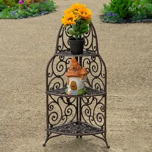 Woodside Cast Iron 3 Tier Plant Rack