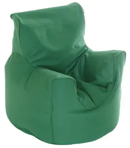 Cotton Twill British Racing Green Bean Bag Arm Chair Toddler Size