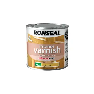 Ronseal Oak Matt Skirting Wood varnish, 250ml