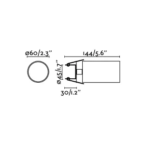 Luminosa Stan Recessed Ceiling Light White 1x GU10