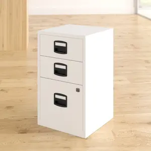 41.3cm Wide 3 -Drawer File Cabinet White