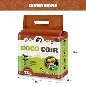 Coco&Coir Coco Grow - 75L/5KG - Peat Freee Compost