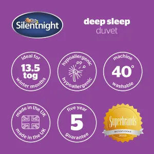 Silentnight Deep Sleep Duvet, 13.5 Tog, White, King