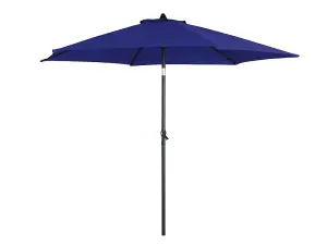 2.7m Garden Parasol, Garden Entertaining Navy Blue