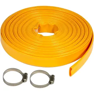 Pro-Kleen PVC Heavy Duty Layflat Submersible Pump Hose For Flood Water, Hot Tubs, Ponds 25M