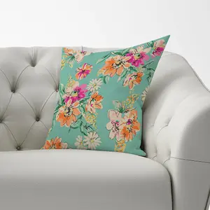 Bright Flower Sketch Cushions 60cm x 60cm