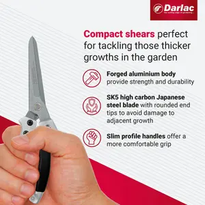 Darlac Compact Shear, DP44, Lightweight Compact Garden Shears