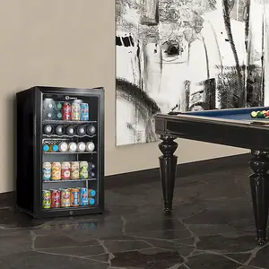 Subcold Super 85 LED Drinks Fridge - Black