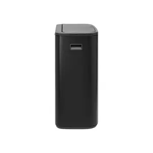 Bo Touch Bin, 60 litre, with 1 inner Plastic Bucket Black