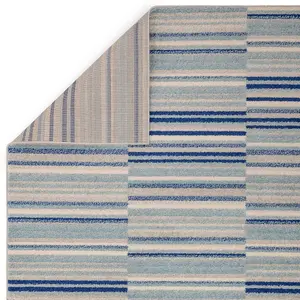 Blue Stripe Optical/ (3D) ,Funky Modern Easy to clean Rug for Dining Room-120cm X 170cm