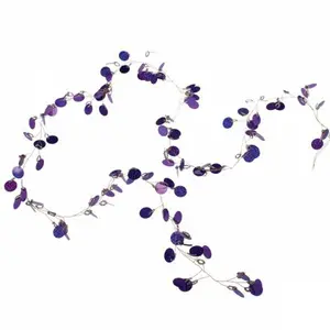 180cm Faux Garland (Set of 3) Purple