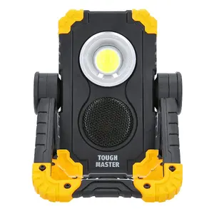 TOUGH MASTER Rechargeable Work Light Wireless Speaker Bluetooth 5 Watt 1500 Lums (TM-WLP15S)