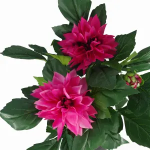 50cm Artificial Dhalia Plant Pink