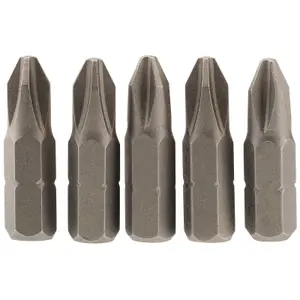 Draper No.2 1/4" Hex. Cross Slot Insert Bit 25mm Long x 5 64018