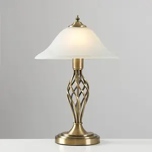 Mancini 49cm Table Lamp Antique Brass