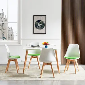 Nero Upholstered Side Chair (Set of 4) Green/White