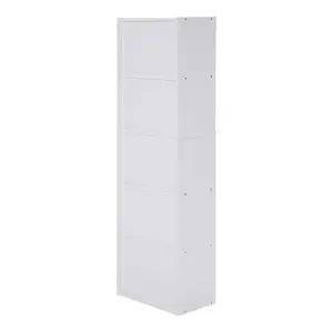 Aliesha Open Shelf Bookcase White / 132.1cm H x 40.1cm W x 23.9cm D