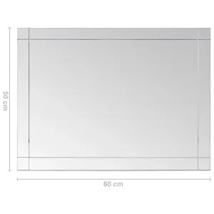 Berkfield Wall Mirror 60x50 cm Glass