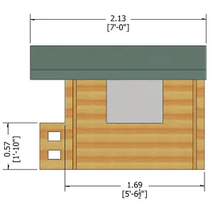 Salcey Mini Log Cabin Playhouse Children's Wendy House