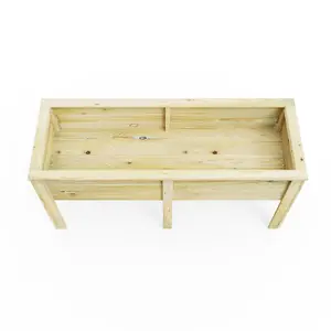 OutdoorGardens 1.8m Wooden Raised Deep Planter