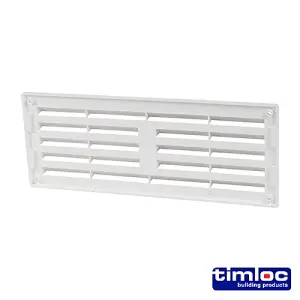 Timloc Louvre Grille Vent White - 242 x 89mm