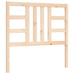 Berkfield Bed Frame with Headboard 90x200 cm Solid Wood