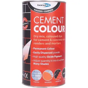 Bond-It BDH060BL Black Powdered Cement Dye Black 1kg   BDH060BL (Pack of 3)