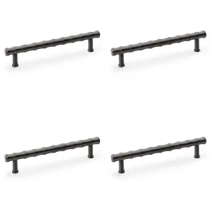 4 PACK - Bamboo T Bar Pull Handle - Dark Bronze 160mm Centres SOLID BRASS Drawer Door