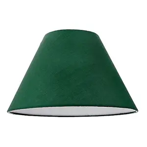 12 Forest Green Cotton Coolie Lampshade Suitable for Table Lamp or Pendant