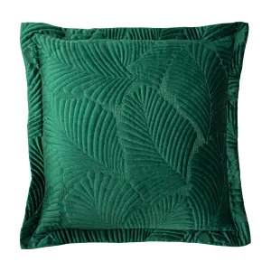 Paoletti Palmeria Quilted Velvet Feather Rich Cushion