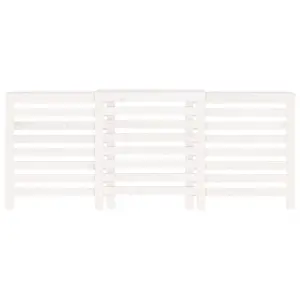 Berkfield Radiator Cover White 210x21x85 cm Solid Wood Pine