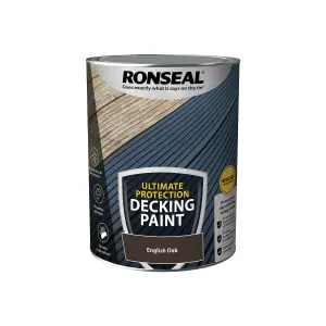 Ronseal Ultimate Protection Matt English oak Decking paint, 5L