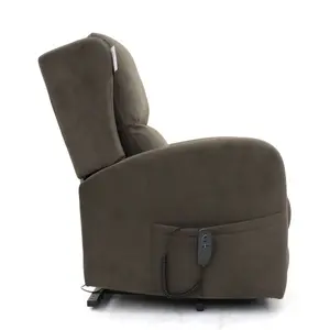 Hastings Rise and Recline Armchair Electric Dual Motor Brown