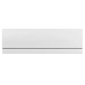 Nes Home 1700mm Modern High Gloss White Front & End Bath Panel Acrylic Bathroom