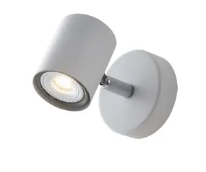 Luminosa Zero Single Ceiling Spotlight, White, GU10