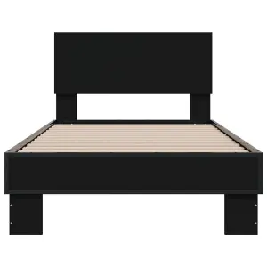 Berkfield Bed Frame without Mattress Black 100x200 cm