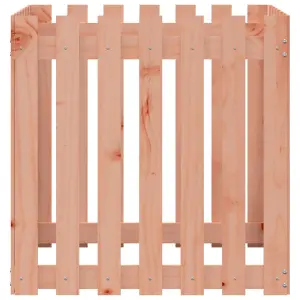 Berkfield Garden Planter with Fence Design 70x70x70 cm Solid Wood Douglas