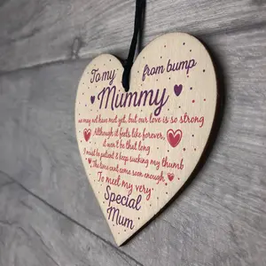 Red Ocean Mummy To Be Plaques Gifts From Bump BABY SHOWER Baby Girl Boy Present Keepsake