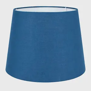 ValueLights Aspen Modern Tapered Table Floor Lamp Light Shade with Blue Fabric Finish