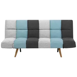 Beliani Retro Sofa Bed INGARO Blue