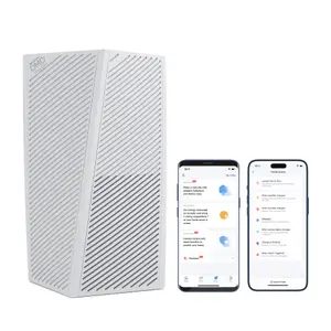 DMD 3 Speeds Smart Air Purifier HEPA 13 & Carbon Air Filter 99.97% Pollen Remover with Quiet Mode