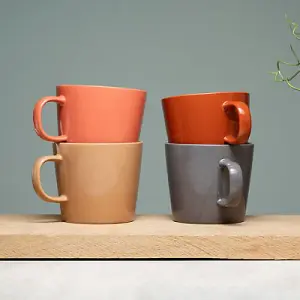 Siip Set of 4 Warm Stoneware Mugs