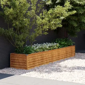 Berkfield Garden Raised Bed 291x50x36 cm Corten Steel